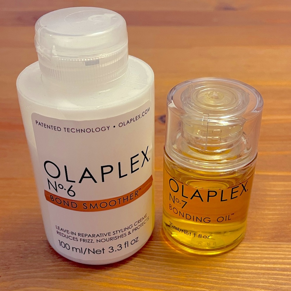 Olaplex No. 6 Bond Smoother and No. 7 Bonding Oil